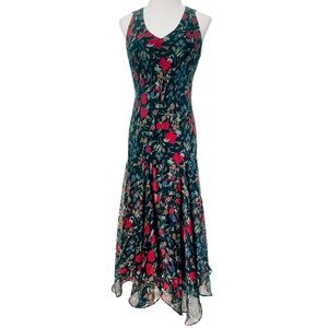 Ralph Lauren Floral Midi Dress - Size 0